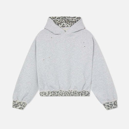 Northvine® Grey Leopard Hoodie