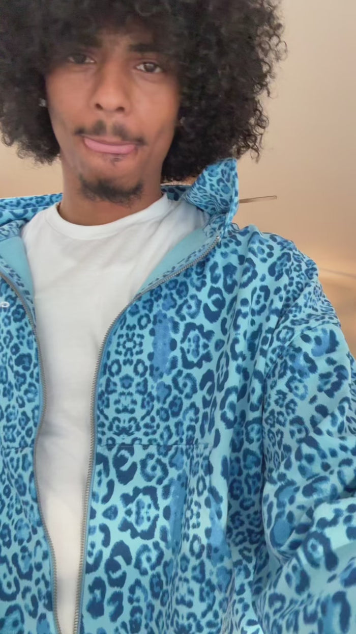 Northvine® Leopard Zipup Set